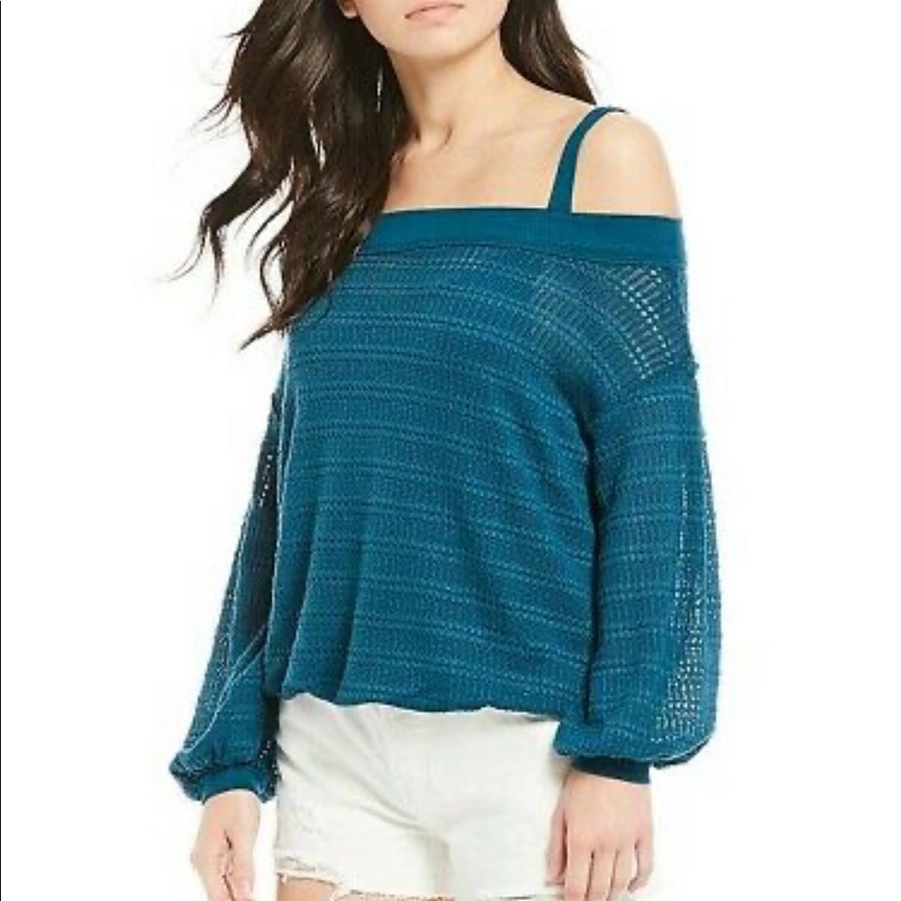 NWT! Free People Off The Shoulder Sweater. - Picture 3 of 8